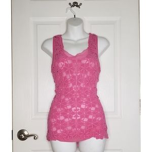Cato Lace Tank - Pink